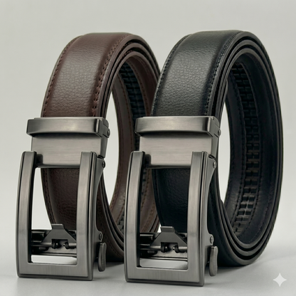 Arma tu pack dos cinturones hombre formal – Solid Co
