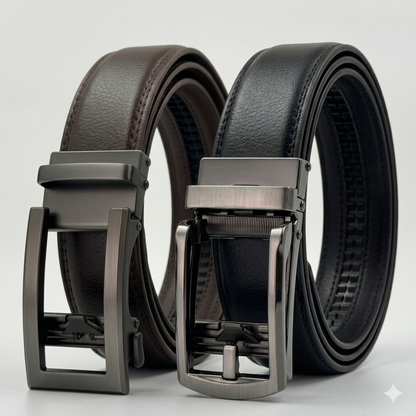 Dos cinturones automáticos hombre pack Solid Co Chile