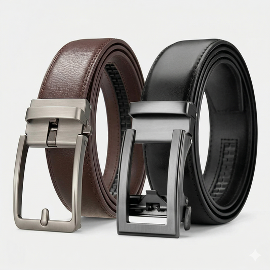 Pack 2 cinturones OFFICE Black hebilla cuadrada y ONYX Brown – Solid Co - Cinturones SolidCo, Regalo Día del Padre, Regalos para Hombre en Chile